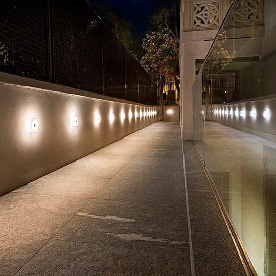 FLOS Mini Button + Opal Polycarbonate Diffuser Wall or Ceiling Light - London Lighting - 6