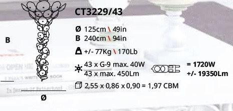 Serip Nenufar 43 Lamp Bespoke Chandelier - London Lighting - 2