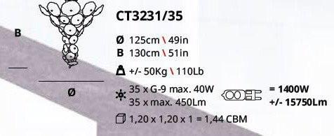 Serip Nenufar 35 Large Lamp Bespoke Chandelier - London Lighting - 2