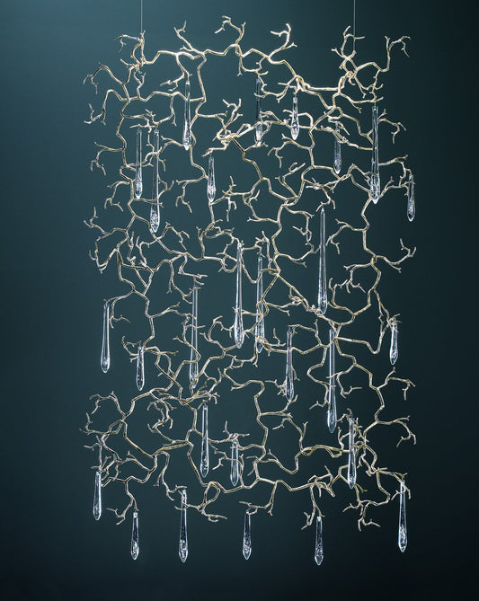 Serip Aqua 5 Lamp Bespoke Chandelier - London Lighting - 1