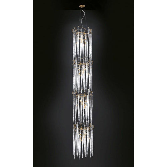 Serip Waterfall 4 Tier 32 Lamp Bespoke Chandelier - London Lighting - 1