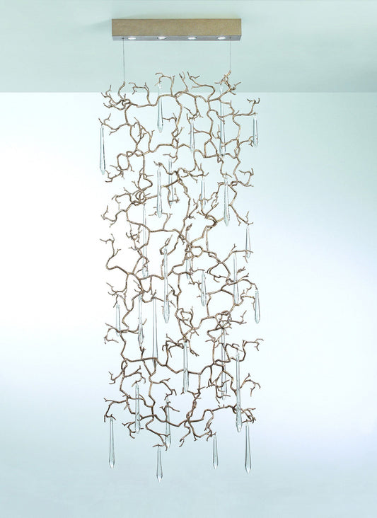 Serip Aqua 4 Lamp Bespoke Chandelier - London Lighting - 1