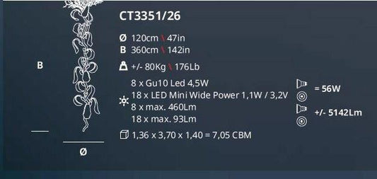 Serip Icarus Bespoke Chandelier - London Lighting - 2