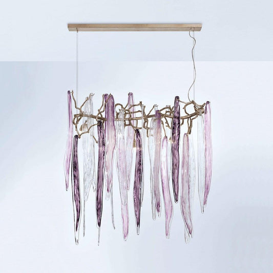 Serip Waterfall 7 Lamp Bespoke Chandelier - London Lighting - 1