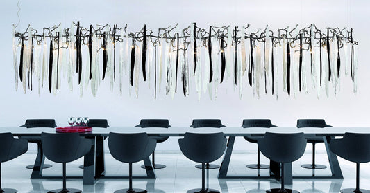 Serip Waterfall 27 Lamp Bespoke Chandelier - London Lighting - 2