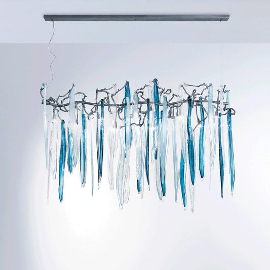 Serip Waterfall 9 Lamp Bespoke Chandelier - London Lighting - 1