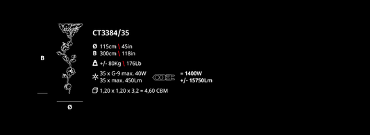 Serip Nenufar 35 Lamp Bespoke Chandelier - London Lighting - 2