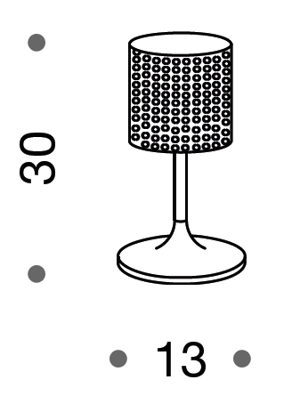 Capitonne 30cm Table Lamp