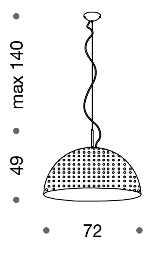 Domed Large Single Pendant - Colour Options