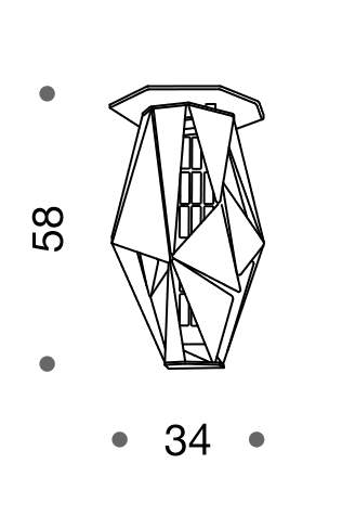 Crystal Rock Ceiling Pendant Light