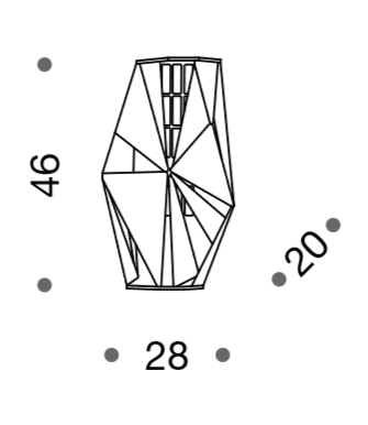 Crystal Rock Wall Light - ID 10484