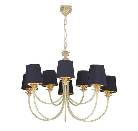 Cabana Cream/Gold 10 Light Pendant (shades sold separately) - ID 7960
