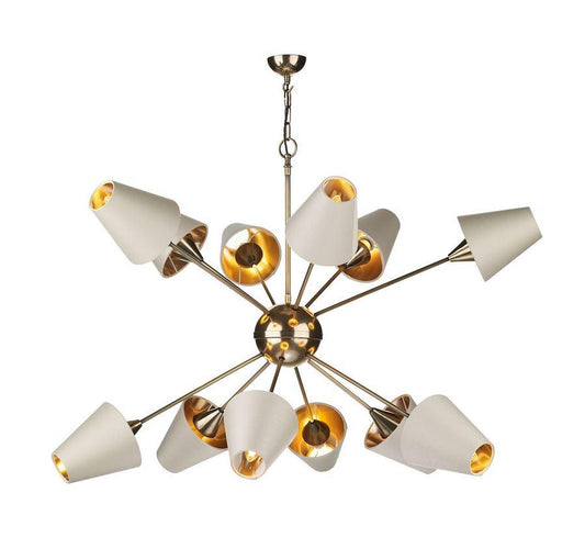Sputnik Bronze 12 Light Pendant With Separately Priced Shades (With Shape & Colour Options) - ID 10168