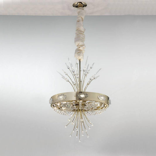 Elegance 6 Light Murano Glass Chandelier
