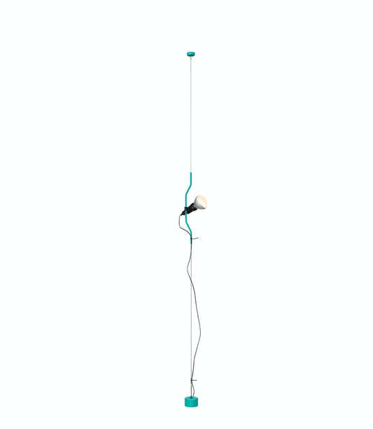 FLOS Parentesi 50 Glossy Turquoise with Dimmer (GB) Pendant - ID 11428 - CLEARANCE