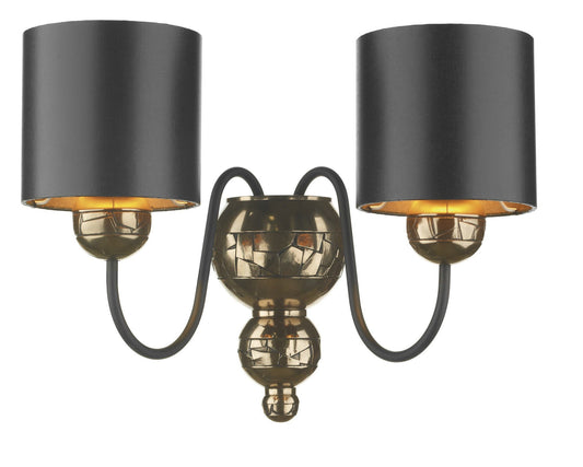 Garbo Bronze & Black Wall Light - London Lighting - 1