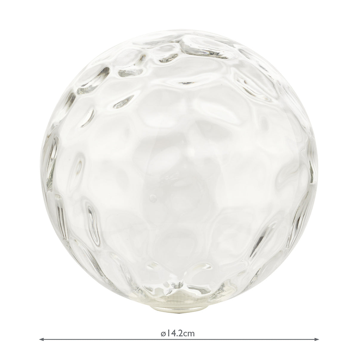 DIMPLE 5 Light Multi Pendant In Polished Chrome With Clear Dimpled Glass - ID 12193