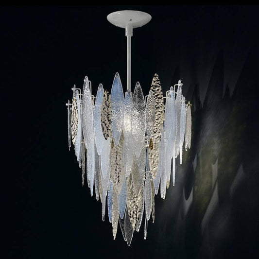 Ice Rain Medium Murano Glass Chandelier