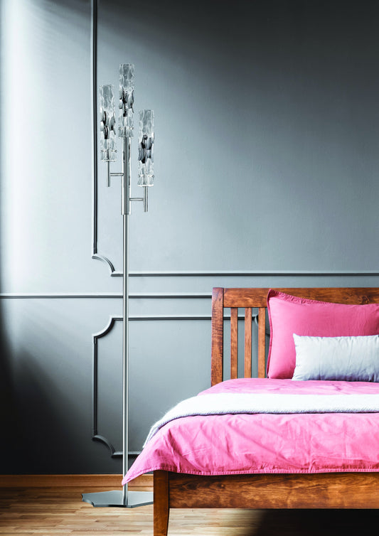 Becton Murano Glass 3 Light Floor Lamp - ID 8058