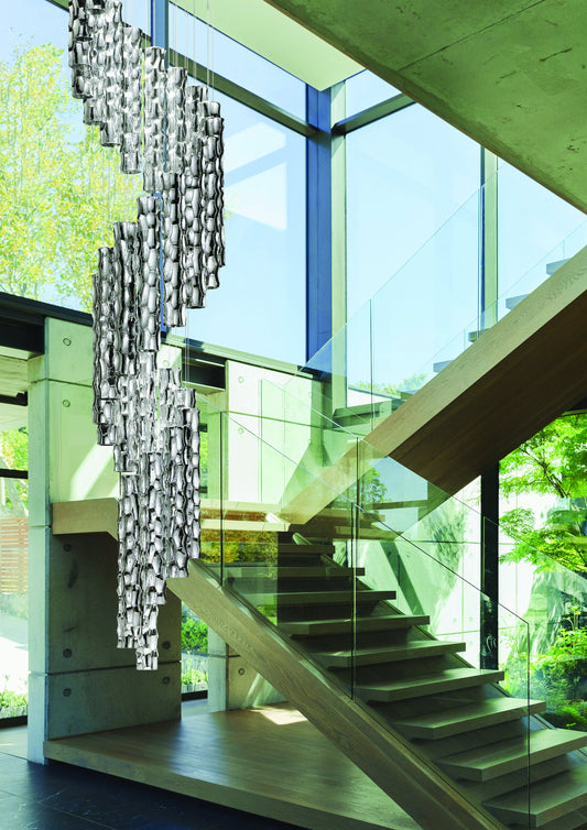 Becton Murano Glass Spiral Chandelier - ID 8072