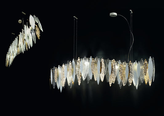 Castlenau Large Long Murano Glass Chandelier - ID 8017