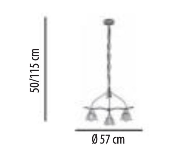 Designer Italian Hand Made Pendant Light - Reduced To Clear - ID NA