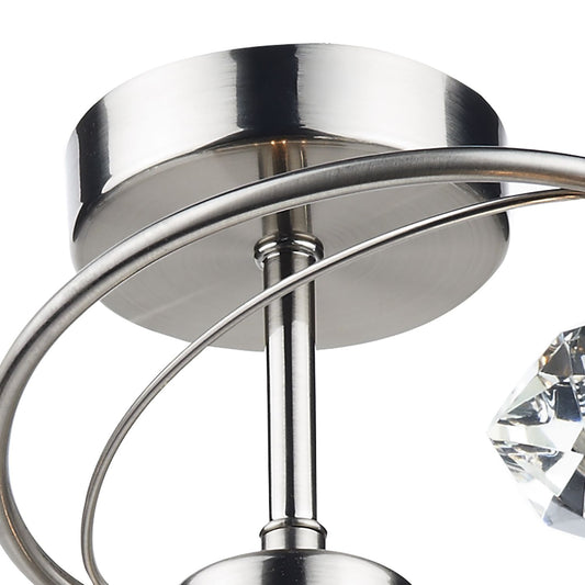 Earlsfield Satin Chrome 4 Lamp Ceiling Light - ID 7909