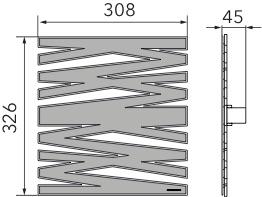 Grossmann Nex 52-786-072 Wall Light Aluminium - ID 7057 - CLEARANCE