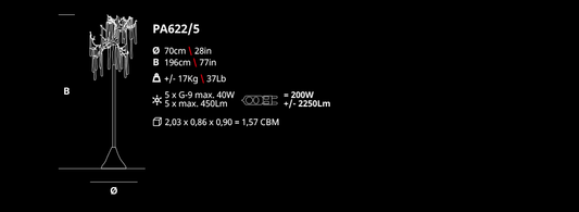 Serip Glamour Bespoke Floor Lamp - London Lighting - 2