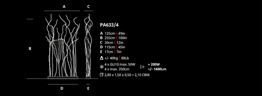 Serip Wind 4 Bespoke Floor Lamp - London Lighting - 2