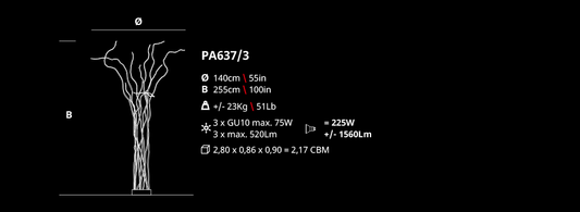 Serip Wind 3 Bespoke Floor Lamp - London Lighting - 2