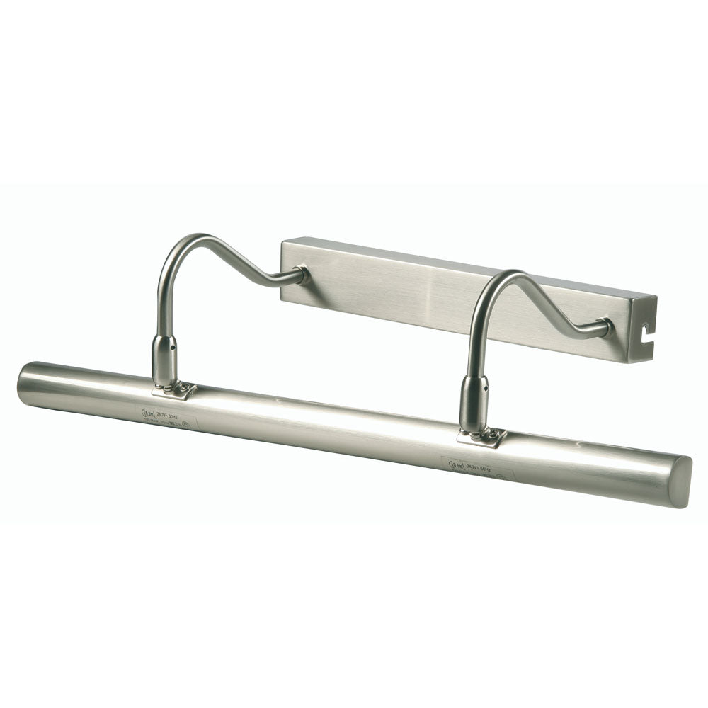 49cm Dimmable LED Satin Chrome Picture Light inc 4x G9 - ID 323