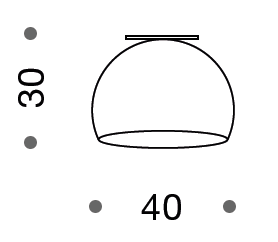 Positano 40cm Ceiling Light