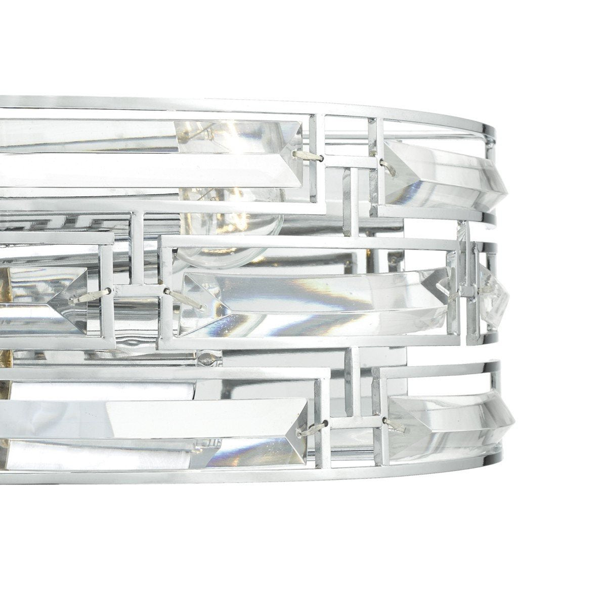 Seville 2 Light Crystal Wall Light - London Lighting - 3