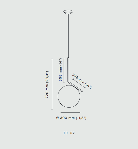 FLOS IC Lights 300 S2 Suspension - London Lighting - 2