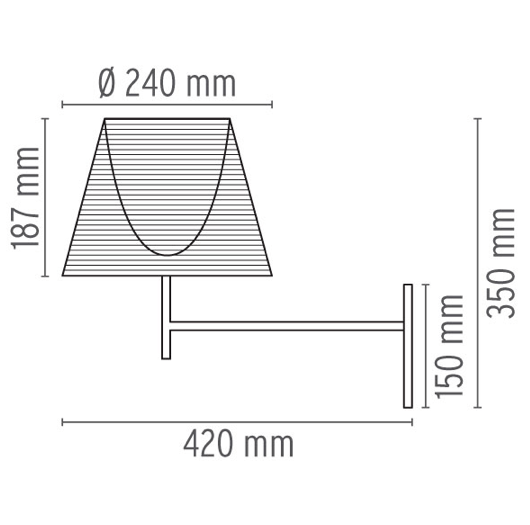 FLOS KTribe W Fume Wall Light - London Lighting - 2