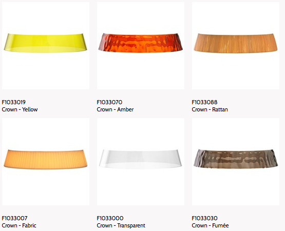 Flos Bonjour / Bonjour Versailles Transparent Crown