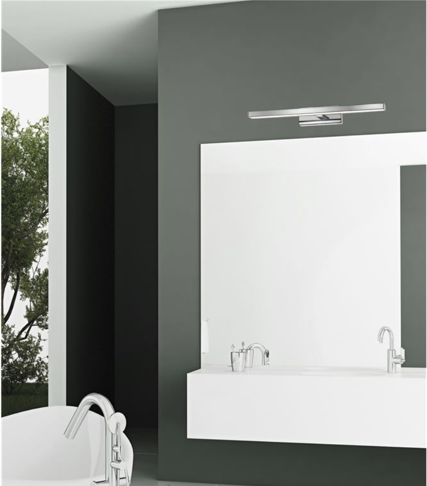 Brin 49cm Chrome Single Arm LED Bathroom Wall Light - ID 7127