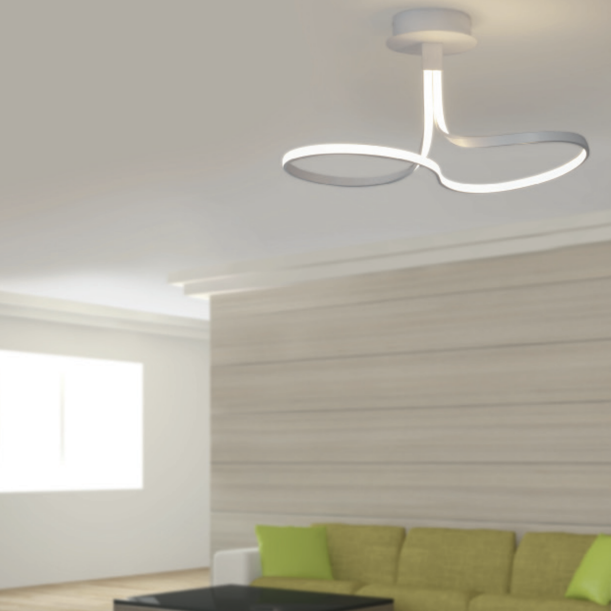Looped Abstract Ceiling Light - ID 7425 discontinued