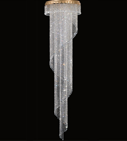 Bespoke Cascading Stairwell Crystal Chandelier - ID 8060