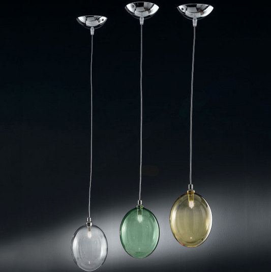 Ballon Bespoke Italian Single Pendant with Blown Glass - Colour Options