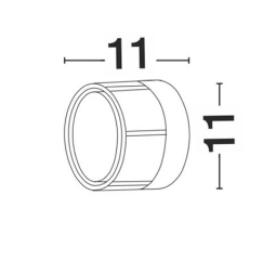 NL Outdoor IP54 Round Black & Opal Bulkhead Wall Light - ID 9079