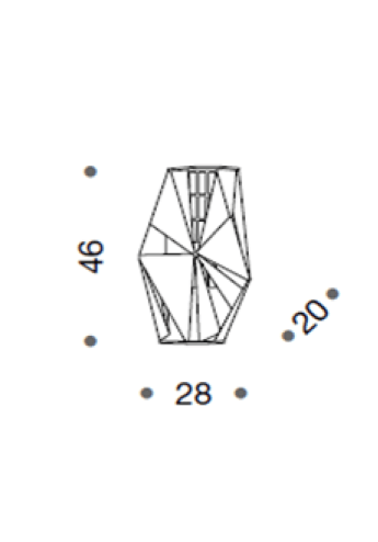 IDL Crystal Rock 4 Lamp Wall Light - London Lighting - 3