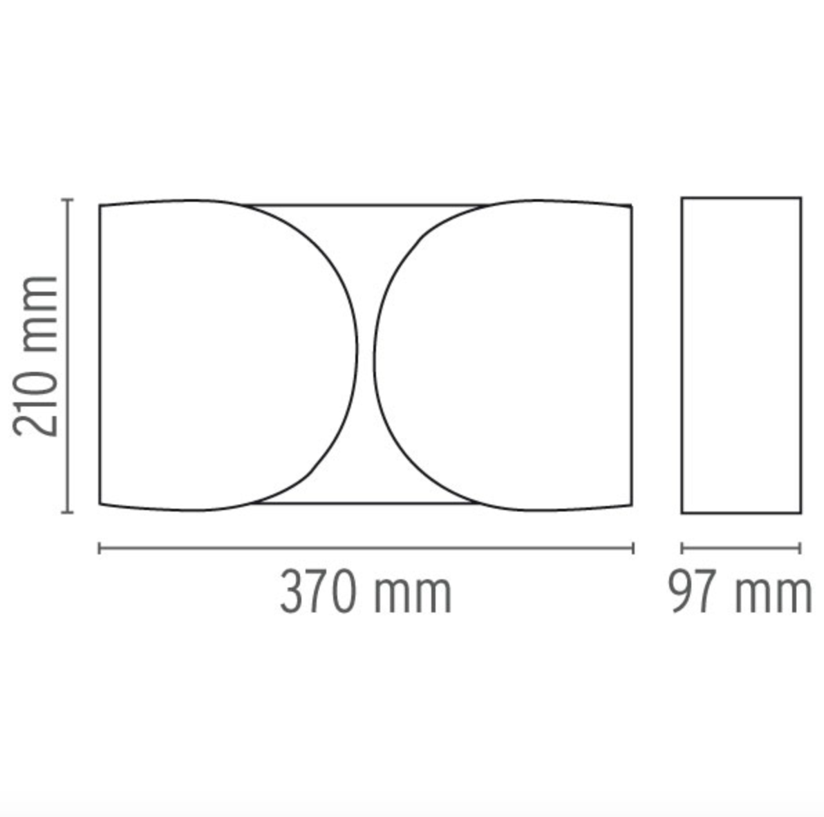 FLOS Foglio Black Nickel Wall Light