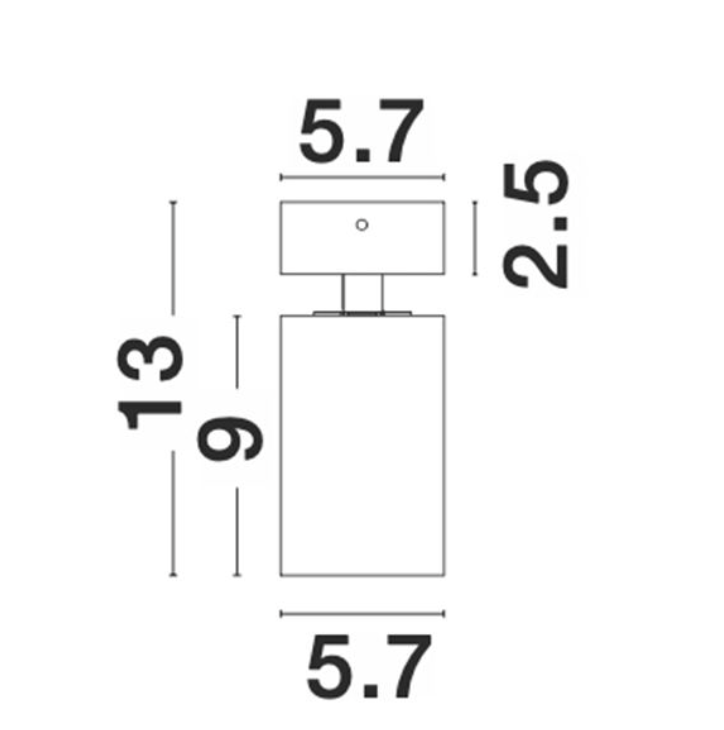 NL Black Single GU10 spotlight - ID 11053