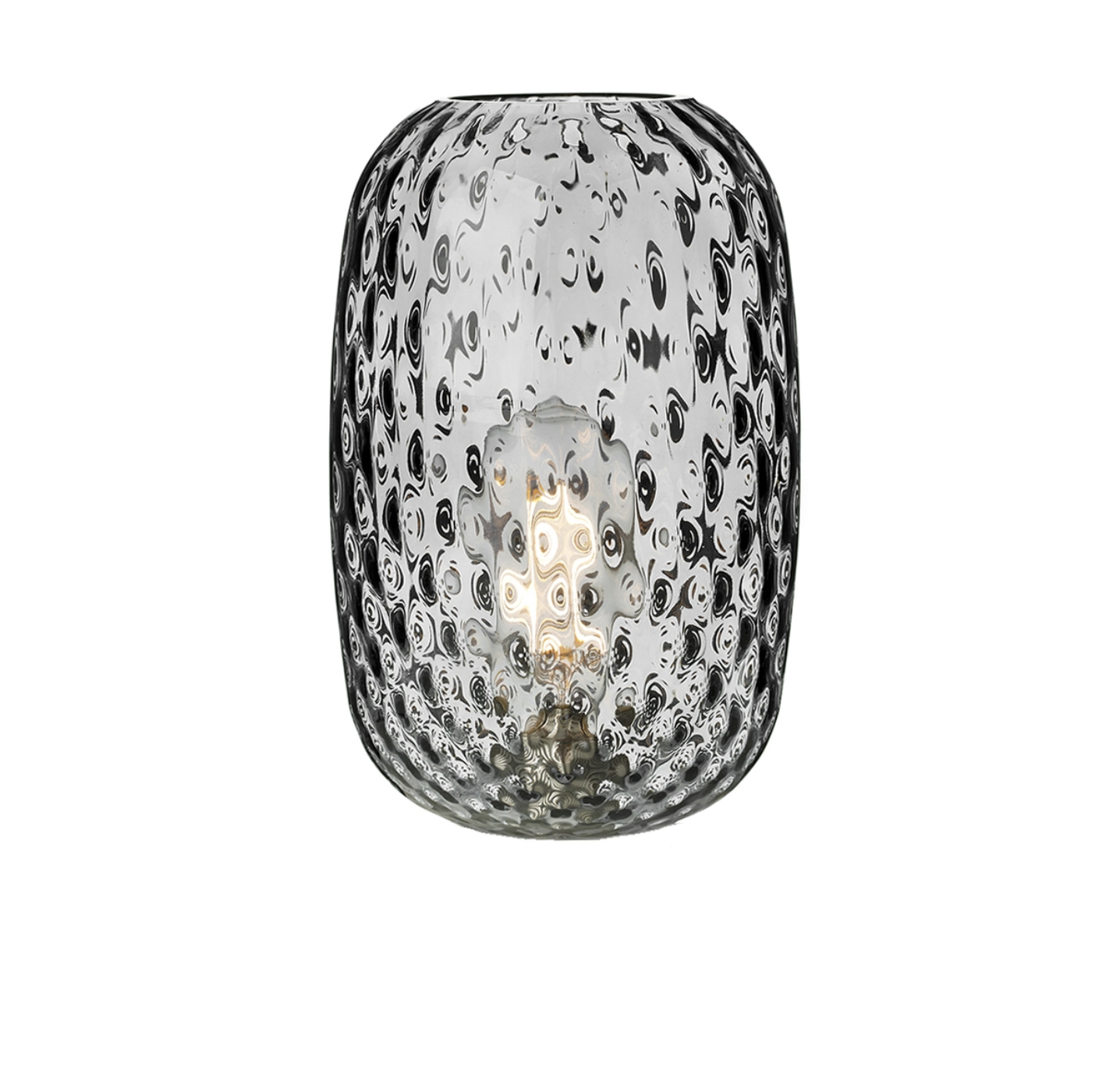 Smoked dimpled glass small ID 9955