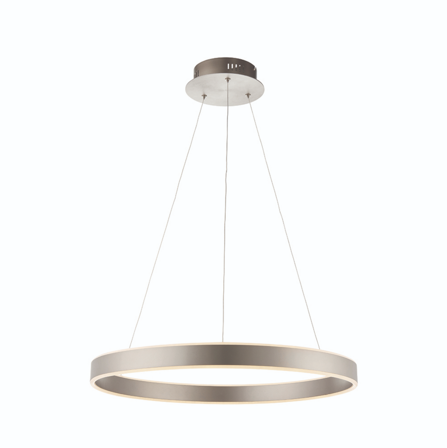 MBL Eden Matt Nickel Up+downlight LED Ring Pendant ID 8936