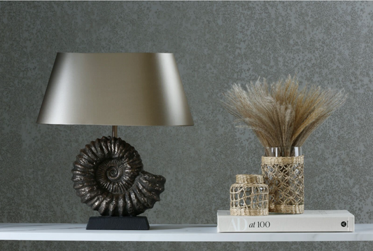 Ammonite Bronze Table Lamp Base Only - ID 11369