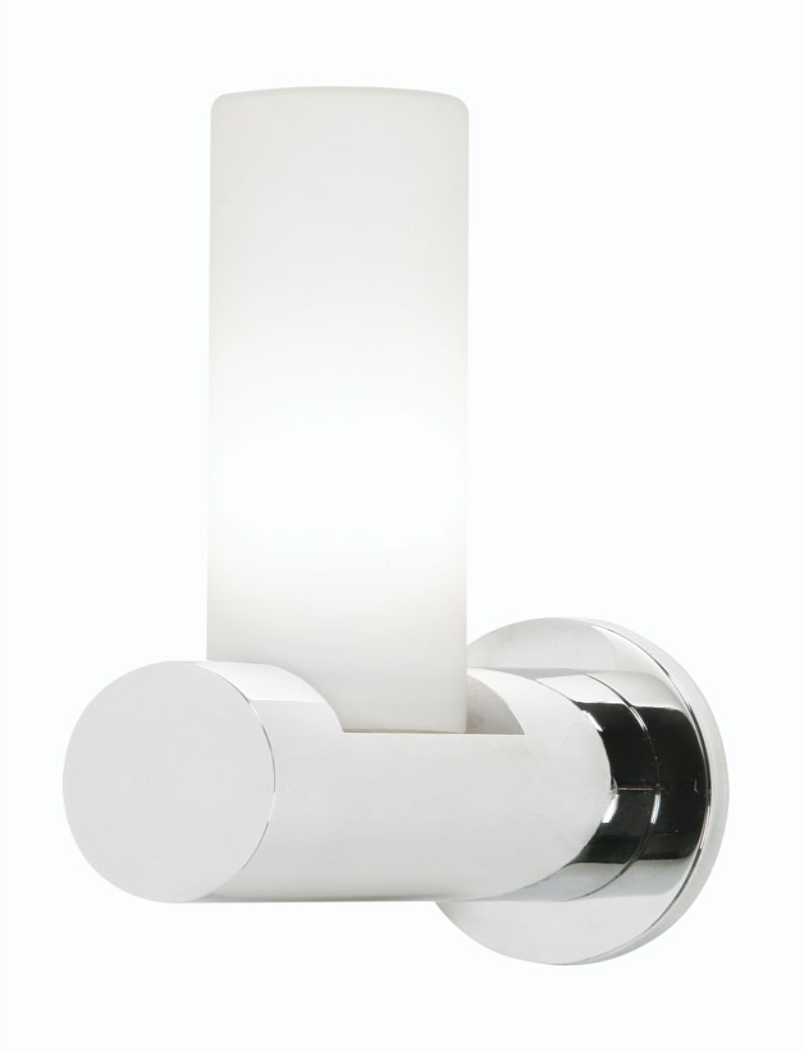 Polished Chrome Single Bathroom Wall Light - ID 1333