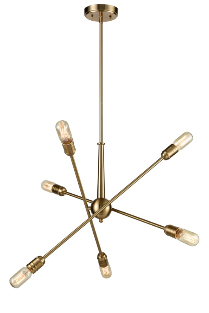 Vintage CENT Ceiling 6 Light - ID 11979